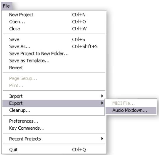 E-MU 1820 - Exporter les fichiers audio - 1