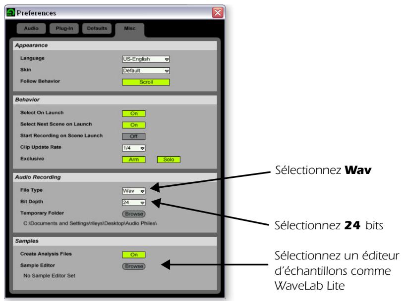 E-MU 1820 - Réglage des autres paramètres - 1