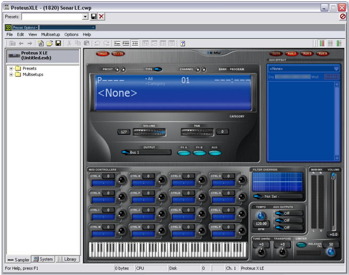 E-MU 1820 - Ouvrez le proteus x le - 2