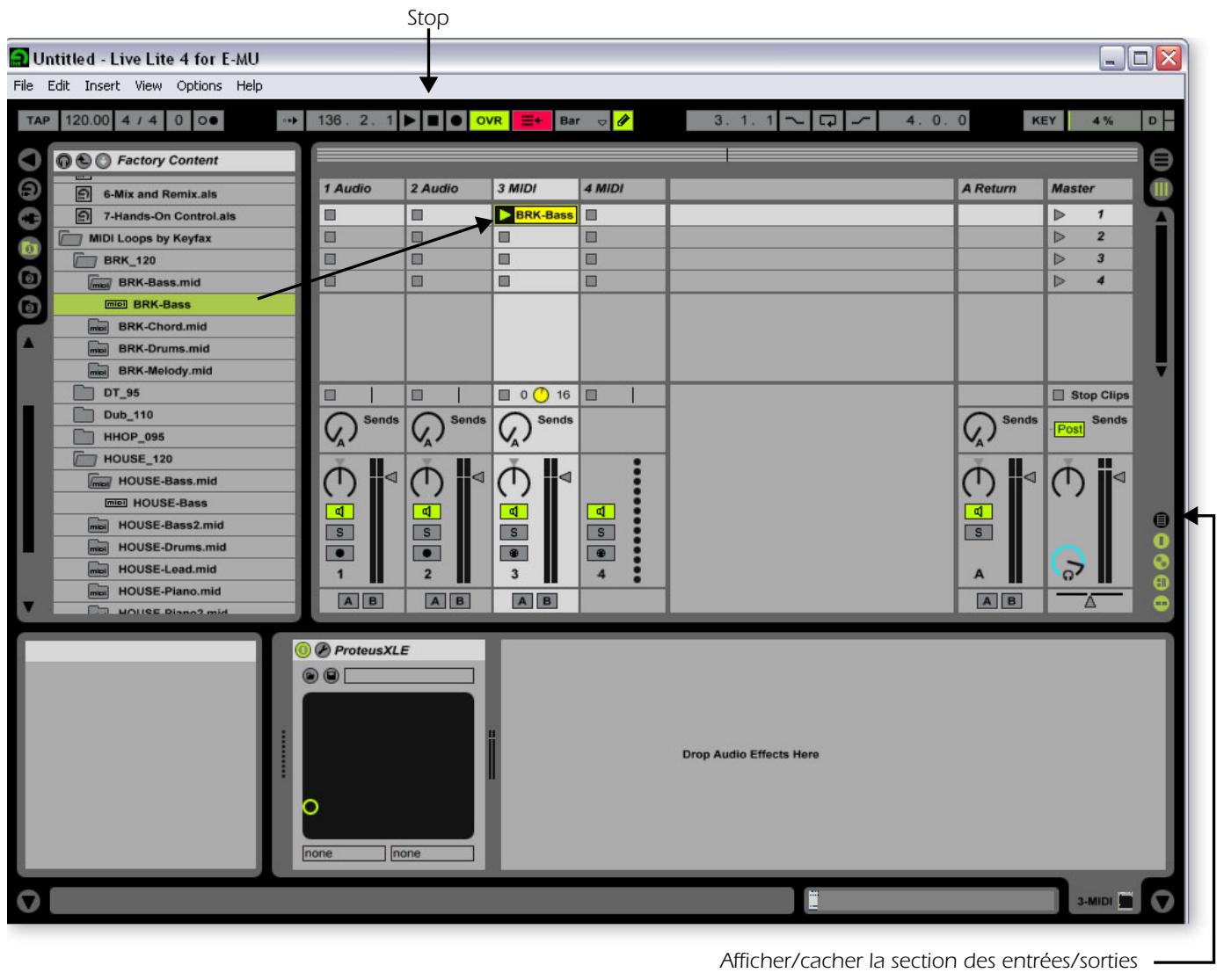 E-MU 1820 - Sélectionnez l'instrument virtuel - 6