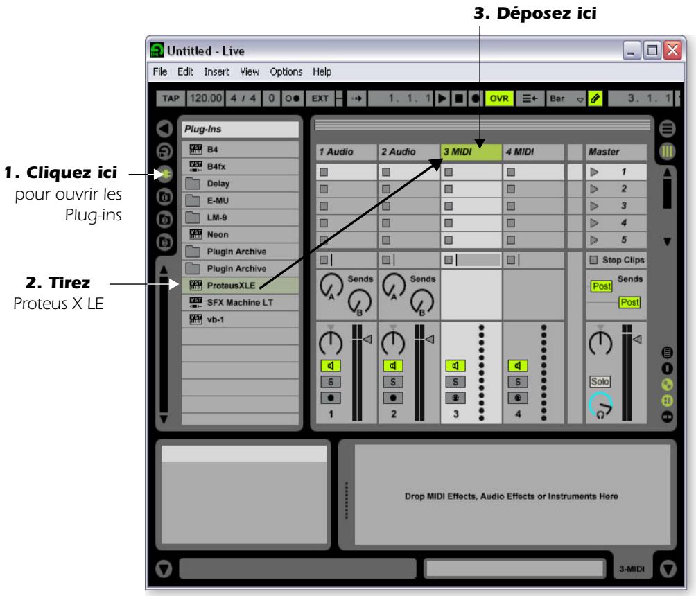 E-MU 1820 - Sélectionnez l'instrument virtuel - 1