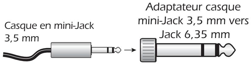 E-MU 1616M - Adaptateur mini-jack 3,5 mm/jack 6,35 mm - 1