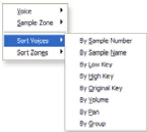 E-MU EMULATOR X3 - Sorting Voices and Zones - 1