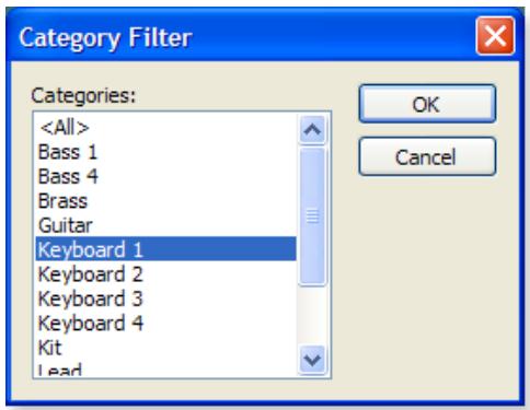 E-MU EMULATOR X3 - To Select Presets by Category - 1