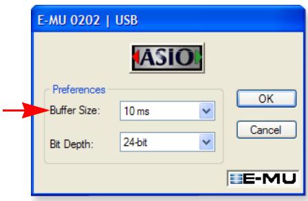 E-MU EMULATOR X3 - Buffer Latency Setting - 2