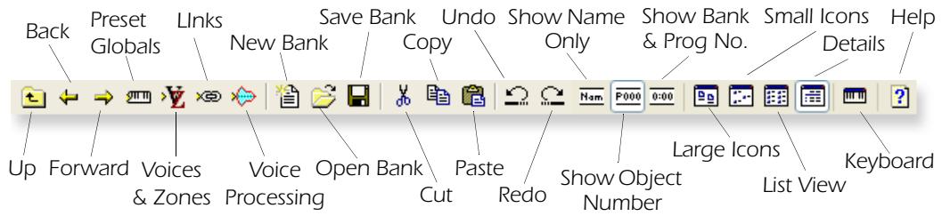 E-MU EMULATOR X3 - Toolbar Functions - 1