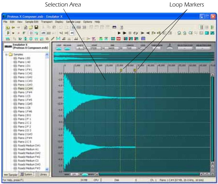 E-MU EMULATOR X3 - Sample Editor Window - 1