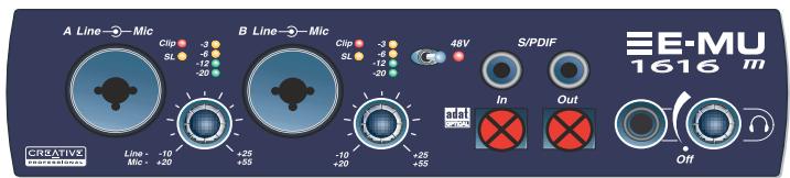 E-MU 1616 - Analog et S/PDIF - 1