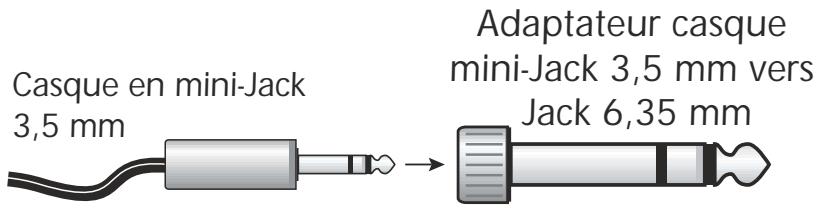 E-MU 1616 - Adaptatour mini-Jack 3,5 mm/Jack 6,35 mm - 1