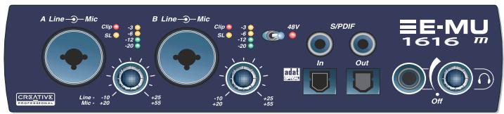 E-MU 1616 - S/PDIF et ADAT - 1