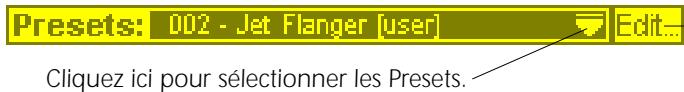 E-MU 1616 - Section des Presets utiliser - 1