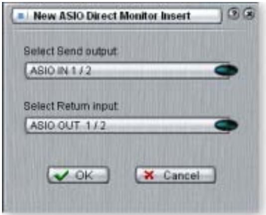 E-MU 1616 - Pour ajouter un départ/retour d'écoute directe ASIO : - 1