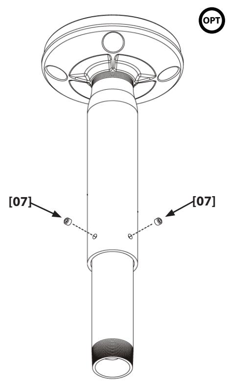 SANUS VISIONMOUNT ADJUSTABLE EXTENSION COLUMN FOR VMCM1-VMCA10B - 5: Install and Tighten Set Screws - 3