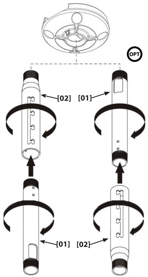 SANUS VISIONMOUNT ADJUSTABLE EXTENSION COLUMN FOR VMCM1-VMCA10B - CAUTION - 1