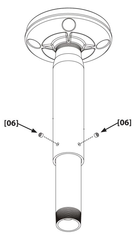 SANUS VISIONMOUNT ADJUSTABLE EXTENSION COLUMN FOR VMCM1-VMCA10B - 5: Install and Tighten Set Screws - 2