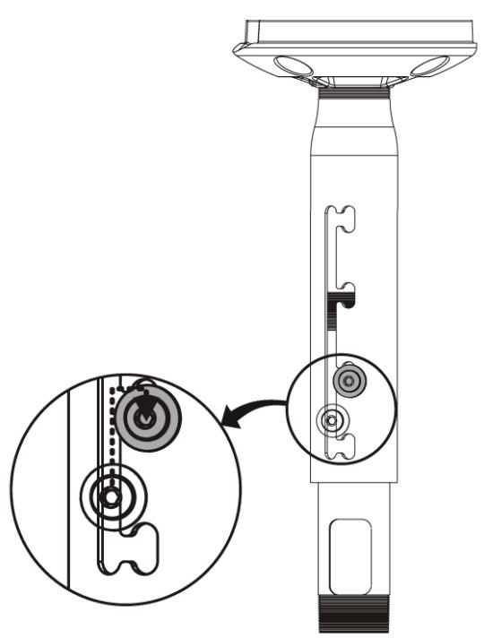 SANUS VISIONMOUNT ADJUSTABLE EXTENSION COLUMN FOR VMCM1-VMCA10B - 4: Adjust Column Length - 2