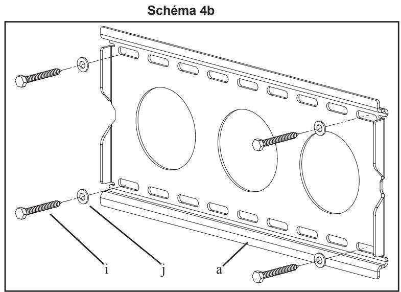 SANUS VISIONMOUNT FLAT PANEL WALL MOUNT-VMSA - Etape 3 : Ajout des étaux sur les supports du moniteur : - 3