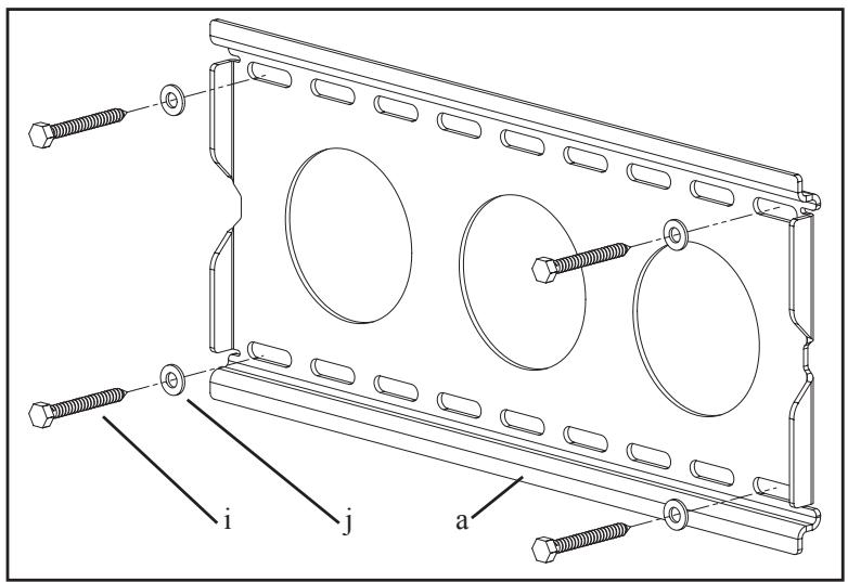 SANUS VISIONMOUNT FLAT PANEL WALL MOUNT-VMSA - Paso 2: Montaje de los soportes de monitor a un telesor con la parte trasera curvada o con othero tipo de obstruccion. - 5