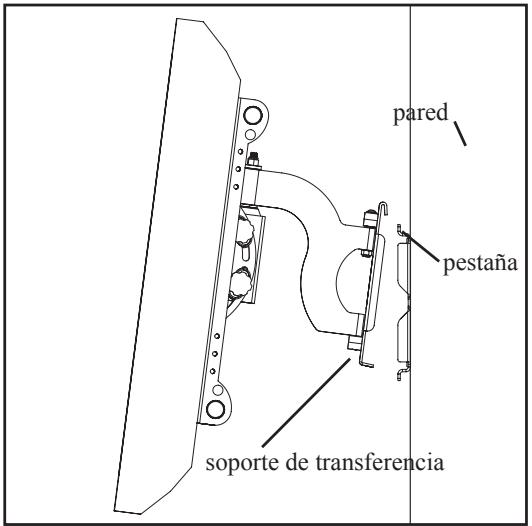 SANUS VISIONMOUNT FLAT PANEL WALL MOUNT-VMSA - Paso 6: Colgar el Conjunto en la placà de pared - 1