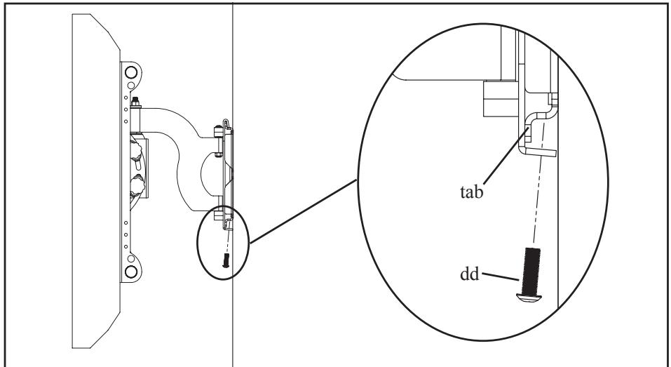 SANUS VISIONMOUNT FLAT PANEL WALL MOUNT-VMSA - Step 6: Hang the assembly onto the Wall Plate - 2
