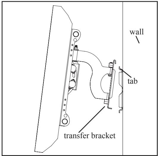 SANUS VISIONMOUNT FLAT PANEL WALL MOUNT-VMSA - Step 6: Hang the assembly onto the Wall Plate - 1