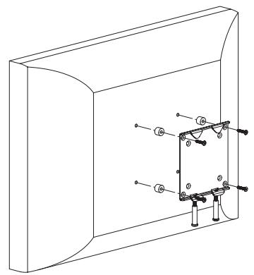 SANUS VMFL1 - Fase 3: installare la staffa per monitor a TV con retro piatto - 3
