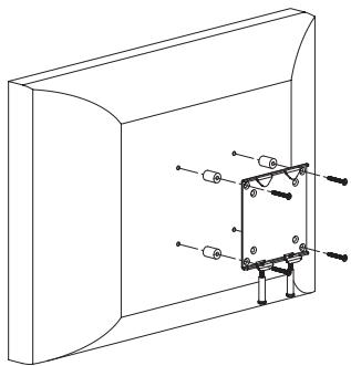 SANUS VMFL1 - Step 5: Attach Monitor Bracket to a TV with a deeply recessed hole pattern - 1
