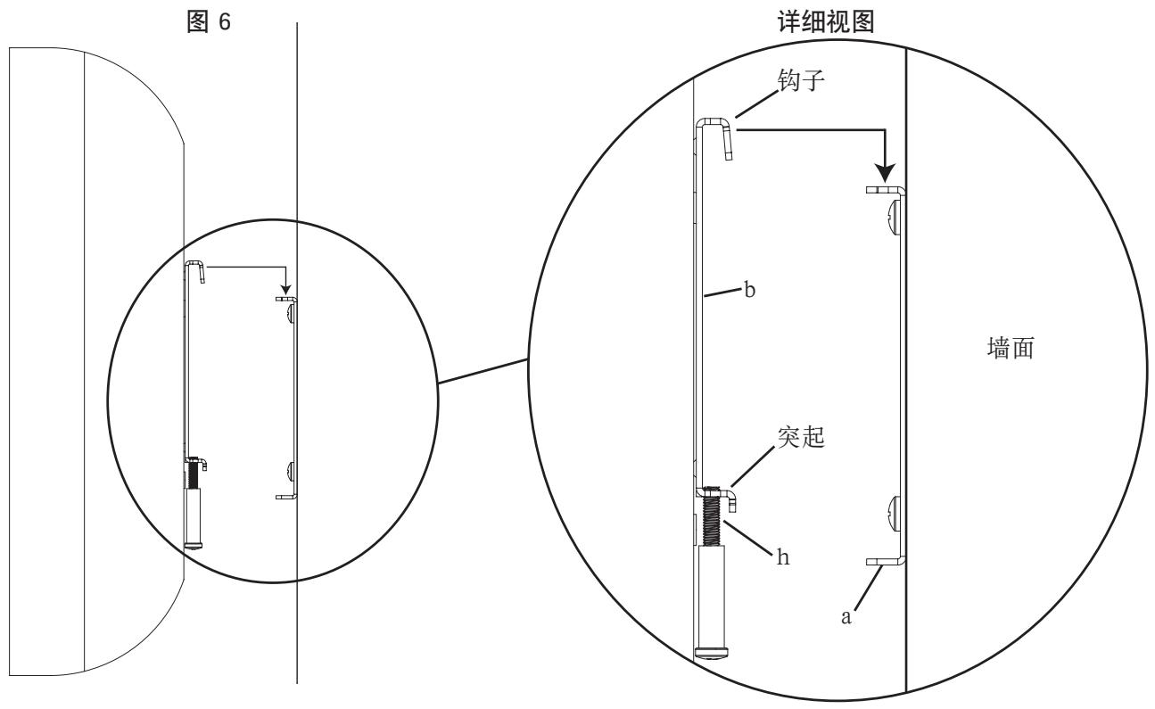 SANUS VMFL1 - 步骤6:将显示器架安装到墙板上 - 1