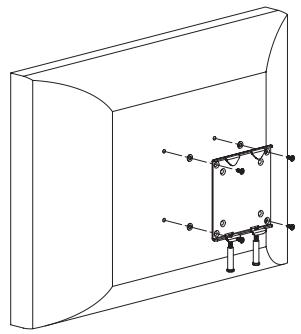 SANUS VMFL1 - Step 3: Attach Monitor Bracket to flat back TV - 1