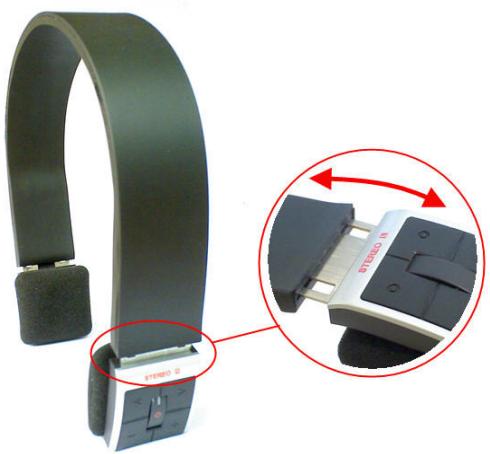 BAZOO AVALON BT - Adjusting the headset - 1