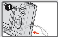 DAITSU DF300 - Attaching the strap - 1