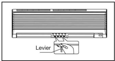 DAITSU ASD 12U - Réglage du flux d'air horizontal (gauche - droite) - 1