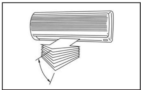 DAITSU ASD 7U - Réglage du flux d'air horizontal (gauche - droite) - 3