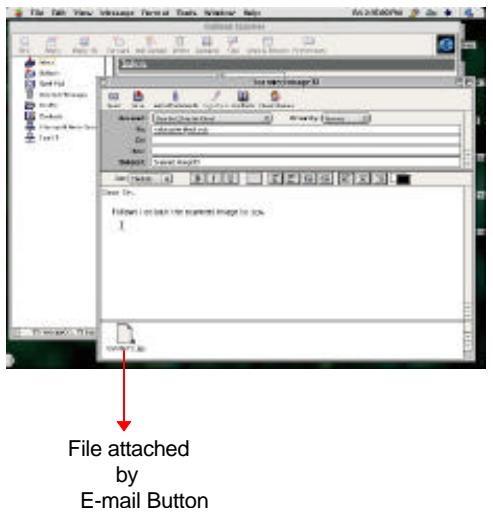 AVISION 1200U - SCANNING AN ORIGINAL TO THE E-MAIL APPLICATION , OUTLOOK EXPRESS - 1