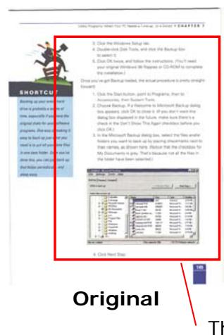 AVISION AV121 - Example: Redefine your scan area ( x-offset: 2.25 inches ; y-offset:1.13 inches) - 2
