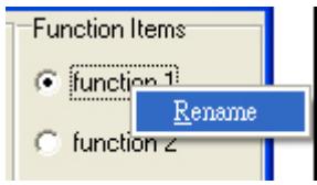 AVISION AV121 - The following steps show how to define or rename the function button: - 1