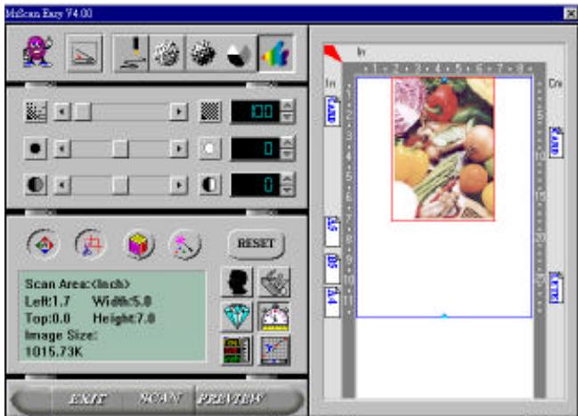 AVISION AV626C - The TWAIN user interface: - 1