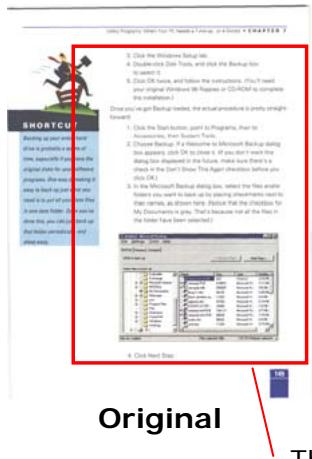 AVISION AV8050U-G - Example: Redefine your scan area ( x-offset: 2.25 inches ; y-offset:1.13 inches) - 2
