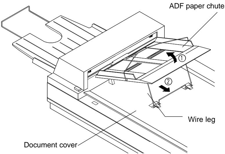 AVISION AV830C - ADF PAPER CHUTE INSTALLATION - 1