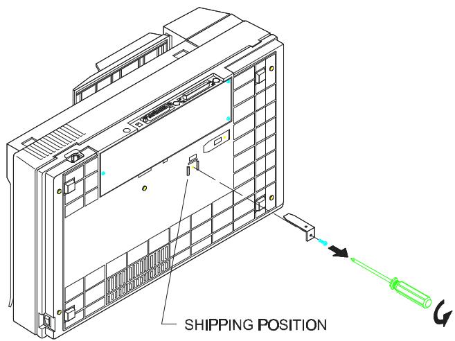 AVISION AV830C - Remove the shipping retainer: - 1