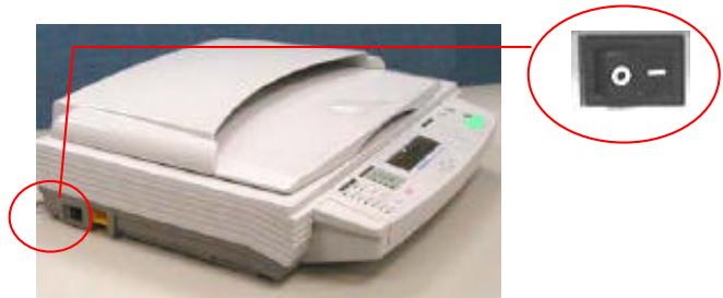AVISION DS8000C - CONNECTING THE POWER AND TURNING ON THE MACHINE - 3