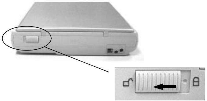 AVISION FB1210U - UNLOCKING THE SCANNING UNIT - 1