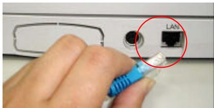 AVISION NETDELIVER @V1800 - CONNECTING THE ETHERNET CABLE - 2