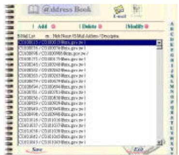 AVISION NETDELIVER @V1800 - To delete e-mail addresses, - 1