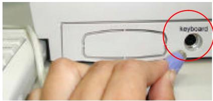 AVISION NETDELIVER @V1800 - CONNECTING THE KEYBOARD CABLE - 1