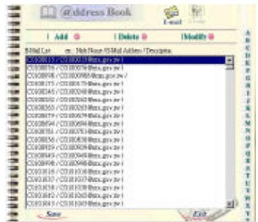 AVISION NETDELIVER @V1800 - Managing Your E-mail Address Book - 6