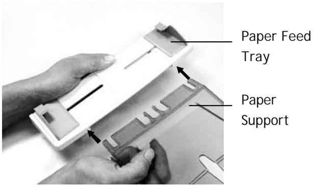 AVISION NETDELIVER @V1800 - Installing the Paper Feed Tray - 1