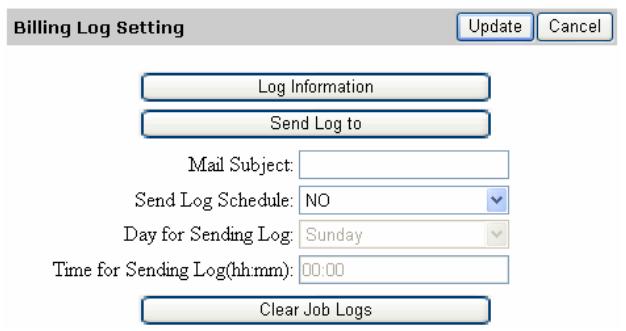 AVISION NETDELIVER @V2500 - CREATING BILLING LOG SETTINGS BY THE PRODUCT'S WEB PAGE - 3