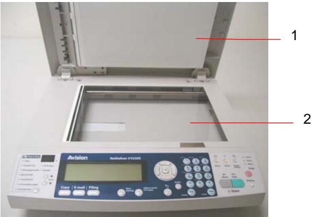 AVISION NETDELIVER @V2500 - To clean the glass, - 1