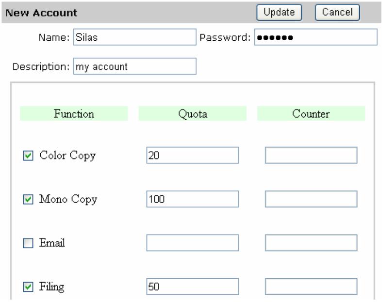 AVISION NETDELIVER @V2500 - SETTING UP ACCOUNT MANAGEMENT BY THE PRODUCT'S WEB PAGE - 5